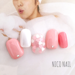 【 再販×4 】ハートしきつめネイル #ハートフル #オフィスネイル #大人女子 #結婚式 #パーティー