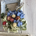 フレンチアンティーク  blue&green紫陽花を飾って