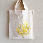 ふわふわミモザの羊毛刺繍トート⚪️︎⚪️︎