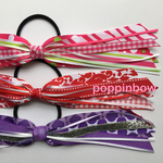 ポニーテールのためのribbon bow〜レッド系〜