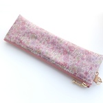 LIBERTY　Pebble　ペブル　ピンク系　内布・内ポケット付きビニコのぺたんこペンケース