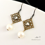 セール✨750円→500円！金古美のアンティーク風ピアス/イヤリング