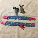 【再販】デニム風スターの便利ストラップ