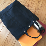 帆布A4トートバッグ　クロ