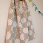 ＊fullmoon dots♪綿麻ティアードスカート(beige)＊