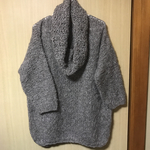 スヌード付き♡手編みデザインニット
