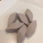 【再販】6個アクリルツイストビーズベージュ