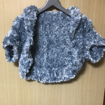 もこもこブルーボレロ♡イタリア輸入糸使用