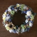 冬のリース blue
