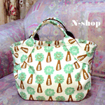 北欧*フラワー柄＊ボニートートバッグ(S)★ハンドメイド★