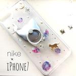 煌めく宇宙×猫 iPhone7 スマホケース