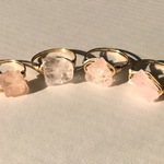 モルガナイトのワイヤーリング