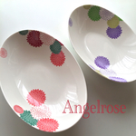 新春再再販 京の華♡楕円深皿(大)ペアセット
