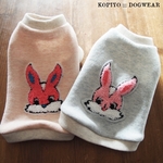 [DOG WEAR] Mサイズ/選べるワッペンのふわふわパーカー