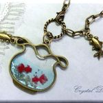 金魚鉢のバッグチャーム
