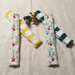 【再販4】可愛い♡ボーダーと小柄のイチゴのベビーカーのよだれカバー