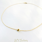 ぷくっとかわいい♡ぷっくりハート♡のネックレス   gold/silver