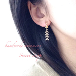 星揺れるピアス/ノンホールピアス/イヤリング