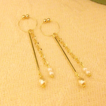【sale】ゴールドスティックのフープイヤリング