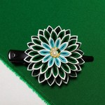 つまみ細工 ヘアクリップ 二重常盤