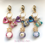 lovely ribbon charm❤︎purple.