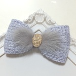 【選べるパーツ】Linton tweed＆Mink fur☆Lavender