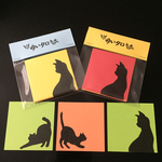 黒猫メッセージカード♪