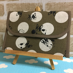 【年始sale】母子手帳・お薬手帳ケース フレンチブルドッグ ドット