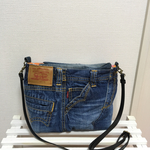 デニムリメイクポシェット LEVIS/flower 
