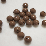 アクリル塗装ビーズ(12mm)チャコール(6粒)