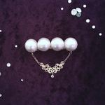 ☆:｡.crystal&ball .｡:☆コットンパール・バレッタ
