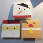 クリスマスカード サンタ トナカイ 雪だるま Minne 日本最大級のハンドメイド 手作り通販サイト