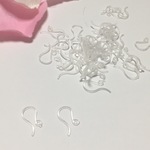 【100個】樹脂製フックピアスパーツ