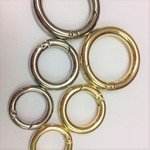 キーリングカラビナゴールド１７ｍｍ２個