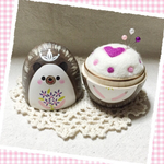 Ｒ様オーダー品＊マトリョーシカ針山＊ころりんハリネズミ♪