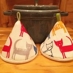 2個セット★三角鍋つかみ★staub ルクルーゼ等にいかがでしょうか？　ミトン　鍋つかみ　北欧