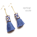 【再販×2】tassel × native pierce（blue）