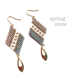 ◇beads × earrings◇（beige）