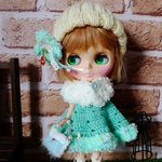 よしえ屋103[クリームソーダワンピ5点セット]ブライス アウトフィット Blythe