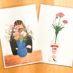 ポストカード　花瓶　2セット