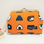 【再販アウトレット！】おにぎりとにゃんこのがま口