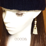 冬のタッセルピアス/イヤリング