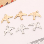 【g0123-3】約60個入り★ツバメのチャーム　色消しシルバー