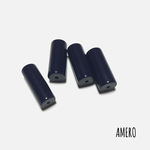 .アクリル円柱ビーズ.ネイビー.4個
