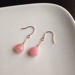 14kgf   宝石質ピンクオパール ピアス