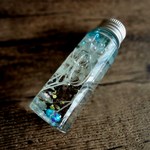カスミ草の標本ボトル■Snow Dome Bottle