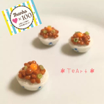 ミニチュア納豆ご飯のマグネット