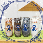 Ｆ様オーダー品＊フェレットマトリョーシカストラップ＊４ひきセット
