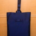 再販 靴袋1 お受験 通園 通学 紺リボン1.5㎝  HandmadeTakako