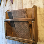 A4封筒も入るウォールレター、マガジンラック、メニューラック ナチュラルオーク